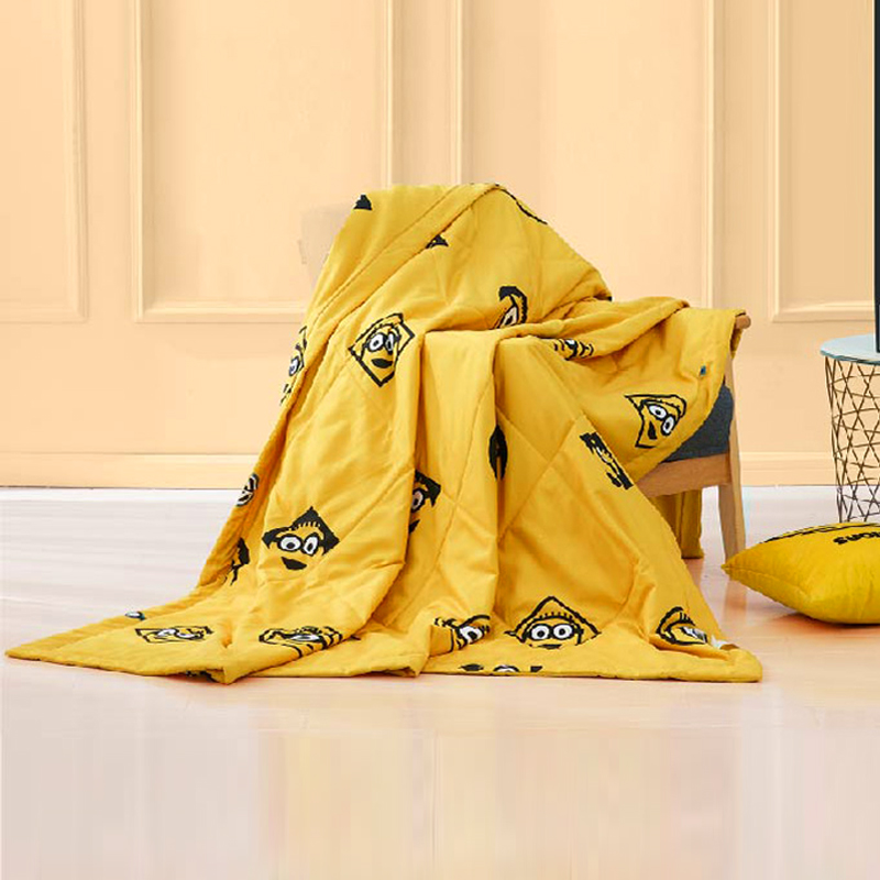 环球影业小黄人抱枕被四季通用单双人空调被透气舒适春秋薄被子