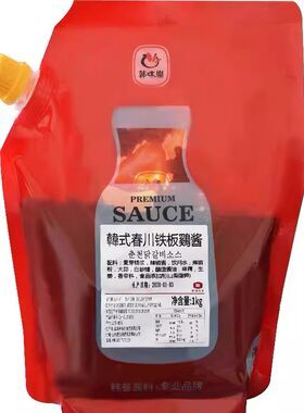 姜妍同款韩味乐春川铁板鸡酱