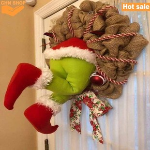 Christmas Thief door decorations the Grinch Christmas wreath