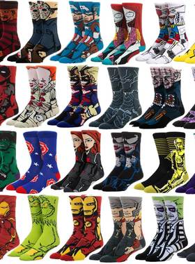 Men fashion socks anime funny socks hip hop personality