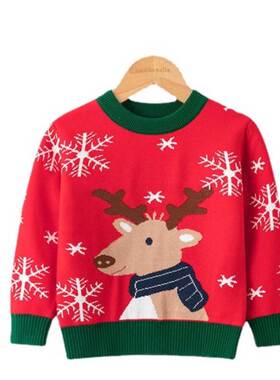 Christmas Sweaters Jersey For Girls Cotton Lovely Deer
