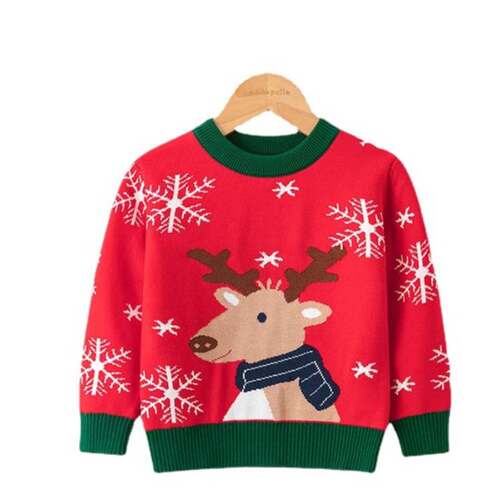 Christmas Sweaters Jersey For Girls Cotton Lovely Deer