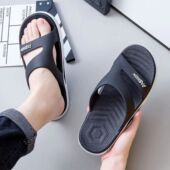 耐磨防滑家居户外沙滩鞋 休闲运动鞋 浴室洗澡出差 男款 回力拖鞋