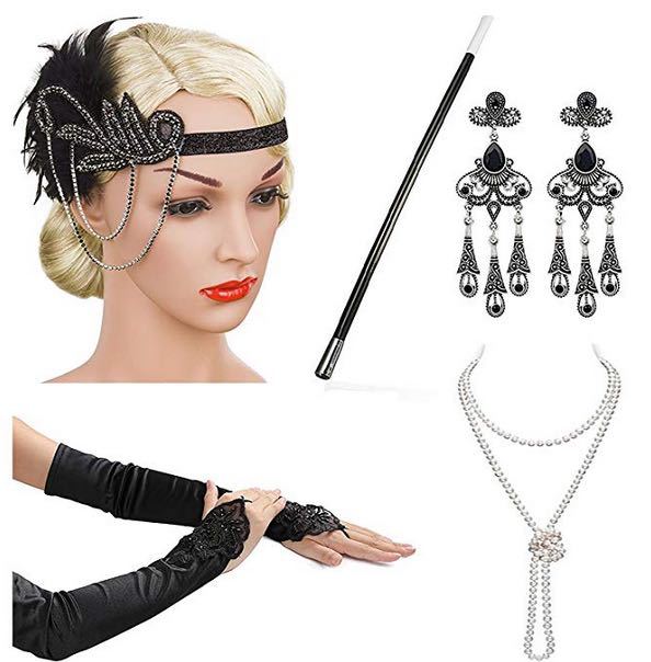 1920s Flapper Headband Accessories Gatsby party Headpiece