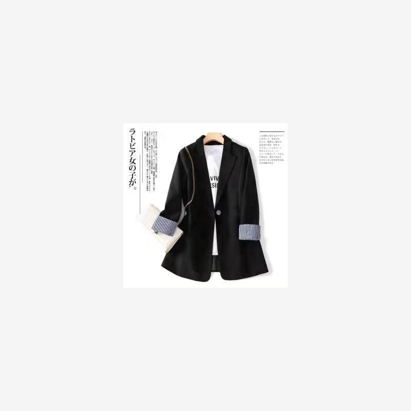 4XL胖mm薄款西装外套女2022spring women casual blazers jackets