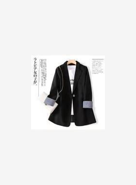 4XL胖mm薄款西装外套女2022spring women casual blazers jackets