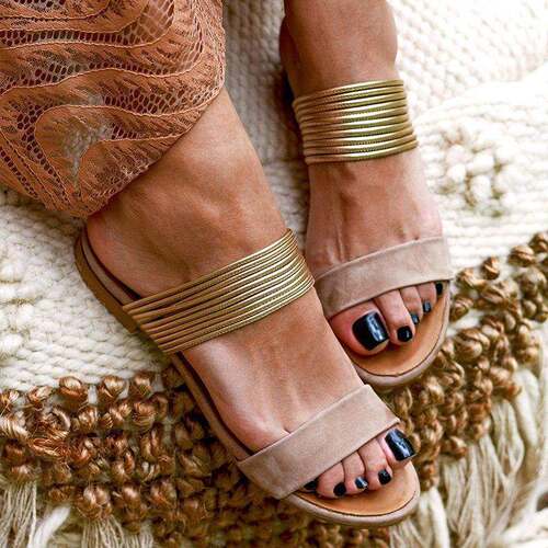 women sandals ladies flip-flops slippers big size 43女凉拖鞋