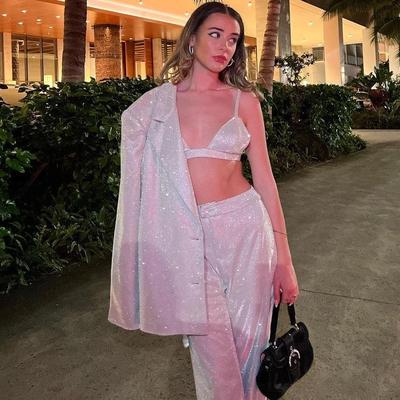 女士吊带背心+修身直筒高