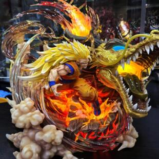 七龙珠剧场版悟吉塔超四红发悟空超级赛亚人之血手办盲盒潮玩福袋