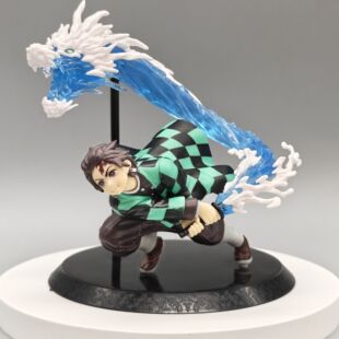 鬼灭之刃无限城动漫灶门炭治郎水之型生生流转盒装模型手办摆件