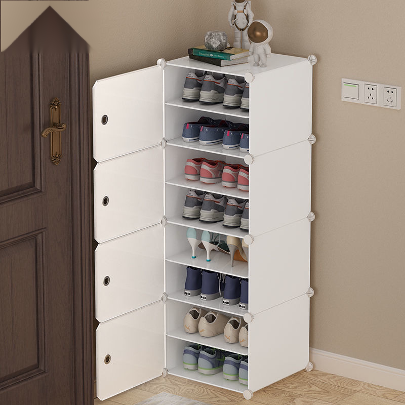 门口简易鞋柜鞋架子防尘进门组装宿舍塑料小型寝室家用多层收纳柜