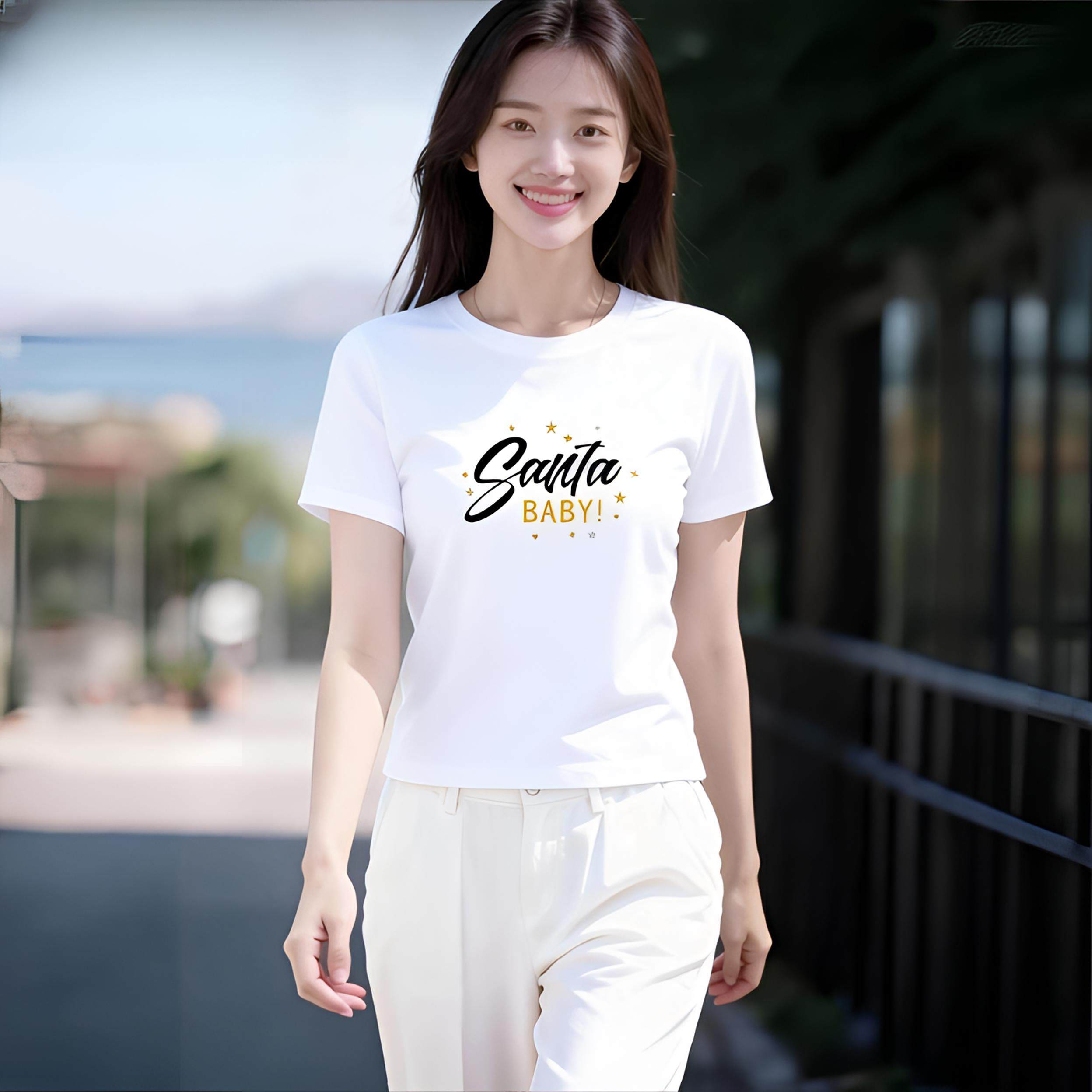 夏季2025新款小个子宽松圆领短款短袖t恤女正肩百搭半袖体恤上衣