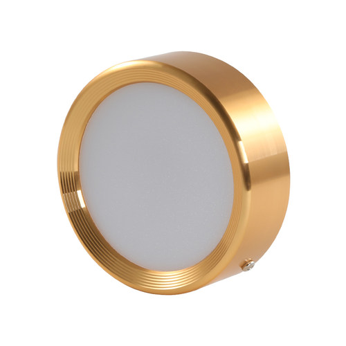 金色明装筒灯超薄圆形吸顶式天花灯7w12w18w轻奢风客厅玄关阳台灯