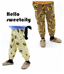 奶酪印花休闲收口运动裤 NO退换 sweetcity儿童腔调款