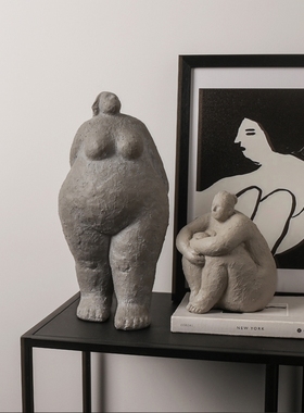 树脂侘寂风摆件软装饰品