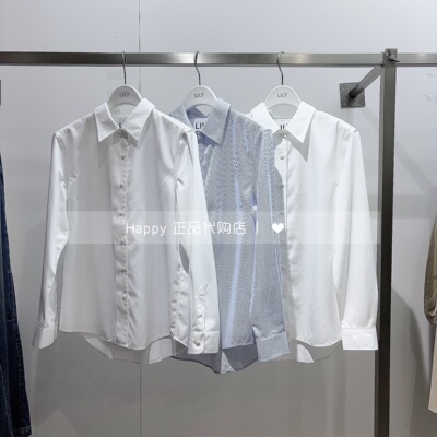 126120C4934百搭单排扣长袖衬衫