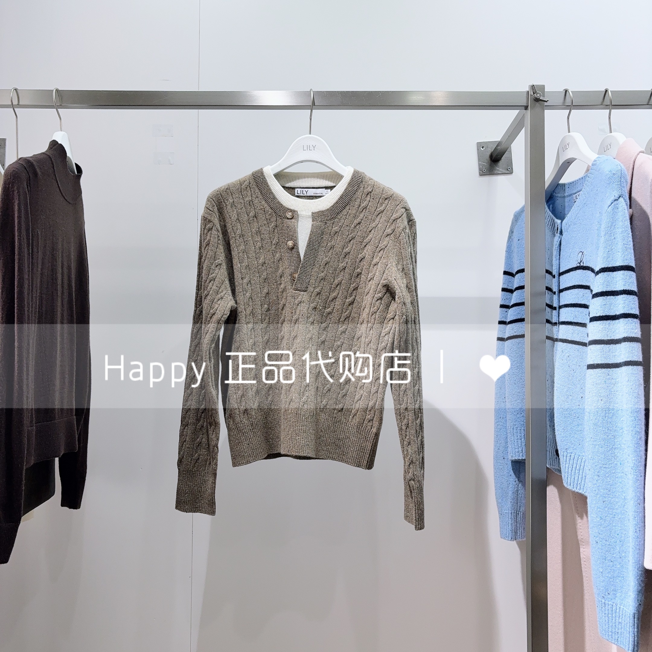 25年冬新款LILY丽丽绵羊毛针织衫