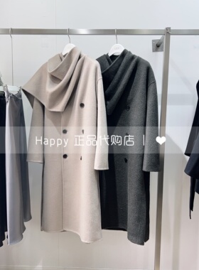 25年冬新款LILY丽丽国内代购125420FN206围脖绵羊毛大衣毛呢外套