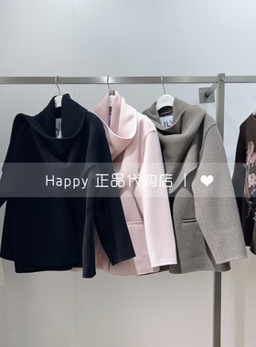 25年冬新款LILY丽丽国内代购125420FN222围脖绵羊毛大衣毛呢外套