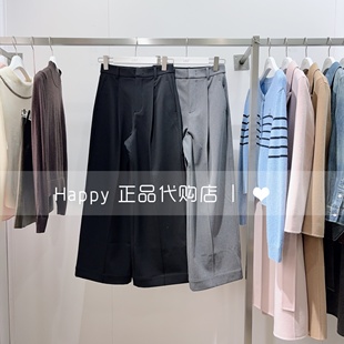 女 125430C5202直筒高腰磨毛休闲长裤 25年冬新款 LILY丽丽国内代购