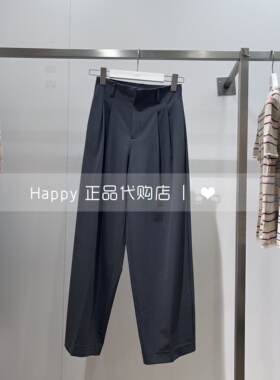 26年春新款LILY丽丽国内代购126150C5110纯色高腰显瘦休闲长裤