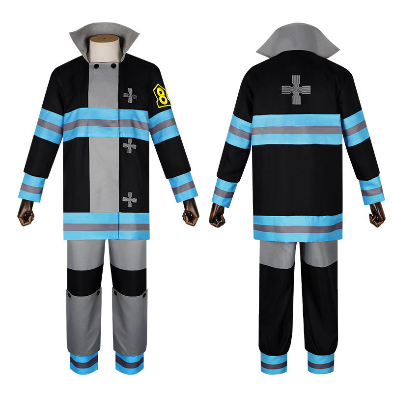炎炎消防队cosplay服装动漫同款消防服第8队森罗日下部cos套装男