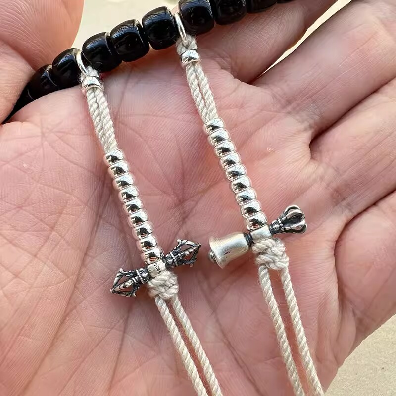 计数器佛珠铃杵金刚计数器侧挂流苏文玩佛珠杵金刚记数器套装