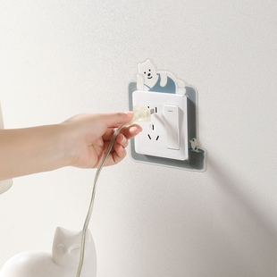 晚上夜光开关贴卡通插座装饰墙贴套开关装饰墙贴开关保护套遮挡边