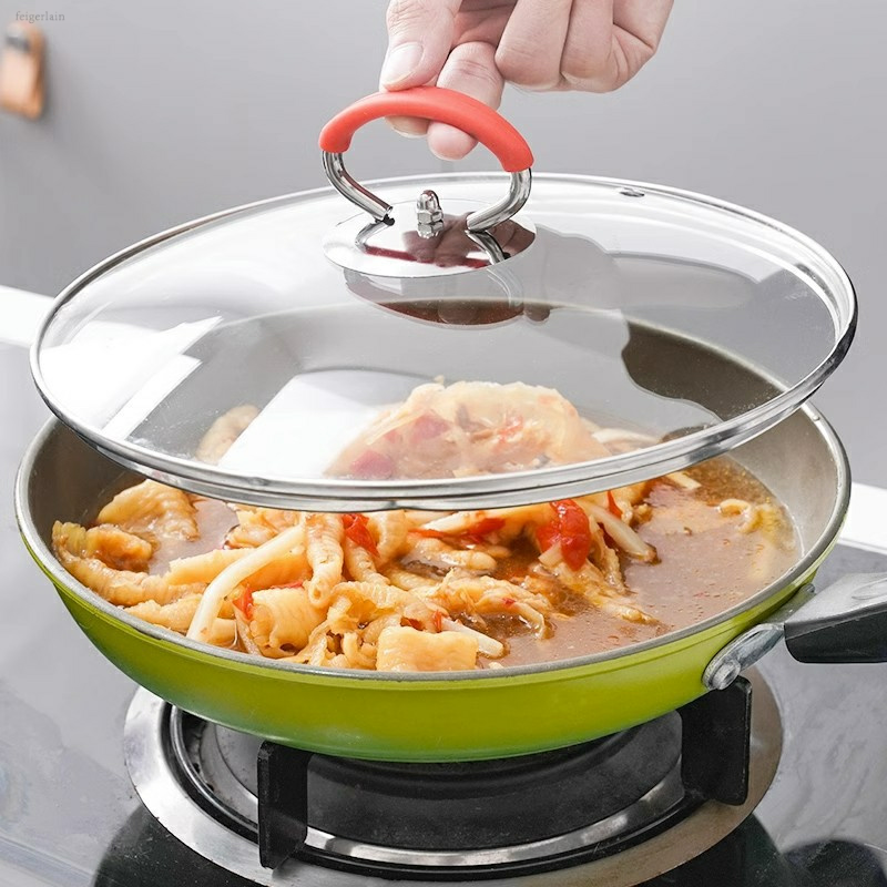 通用可拆卸锅盖把手玻璃锅盖顶彩