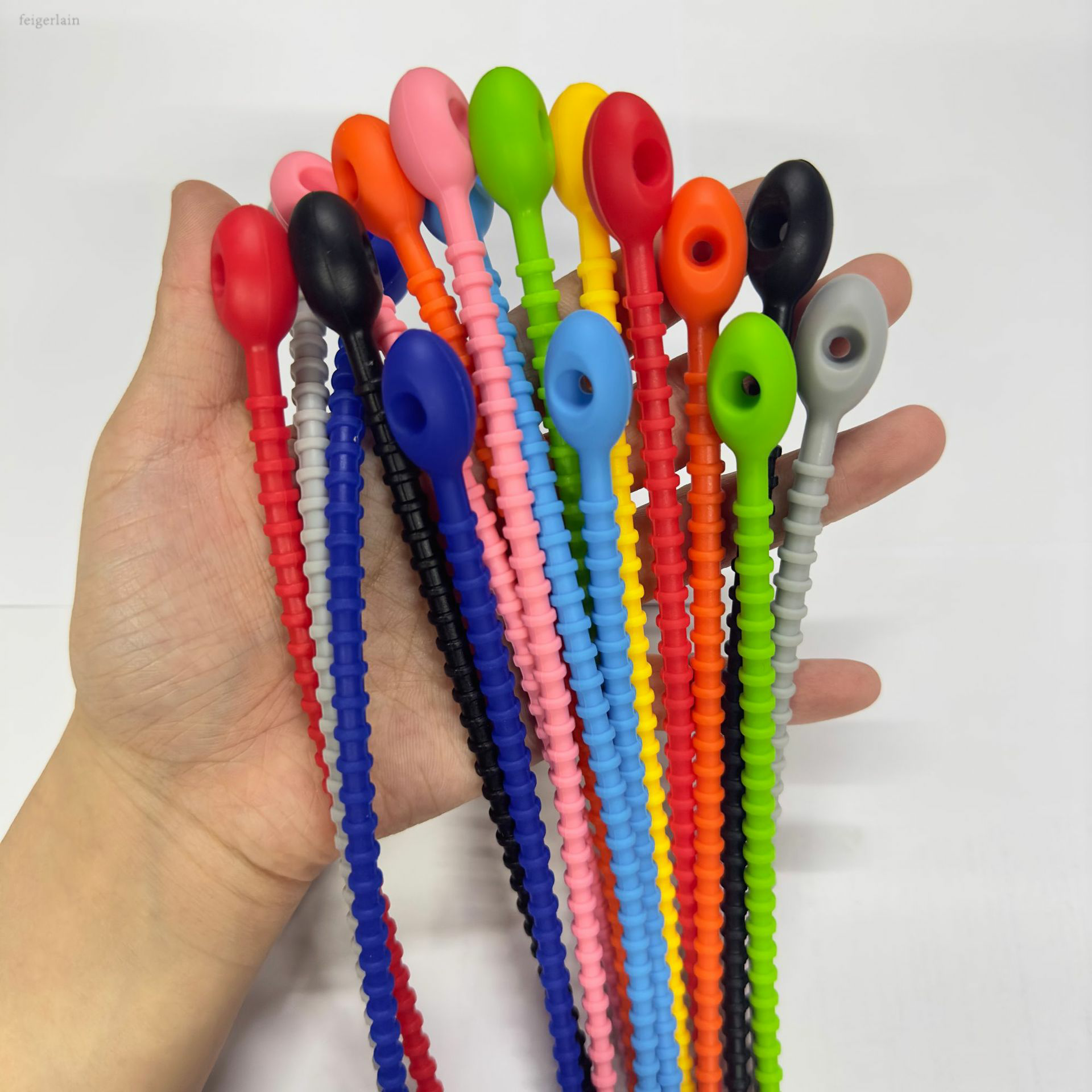 高颜值DIY小红书同款彩色硅胶扎