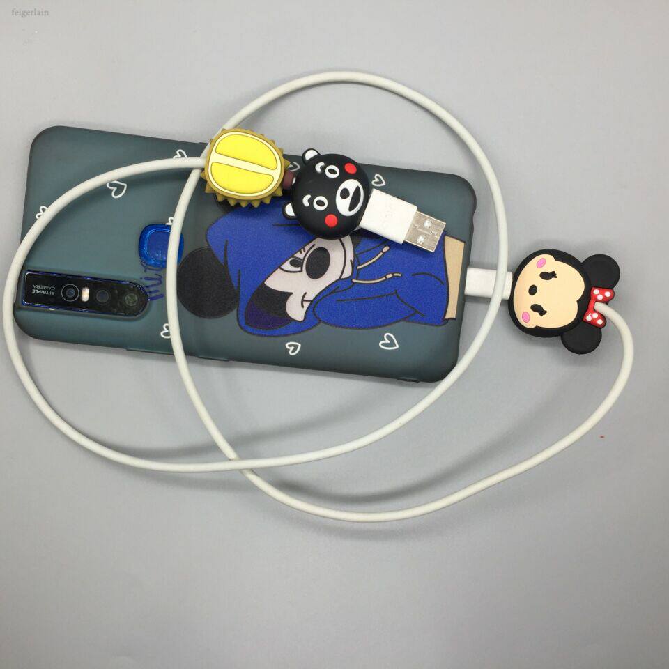 手机线防折断充电保护套通用型数据线接头软胶可爱套头防断线神器