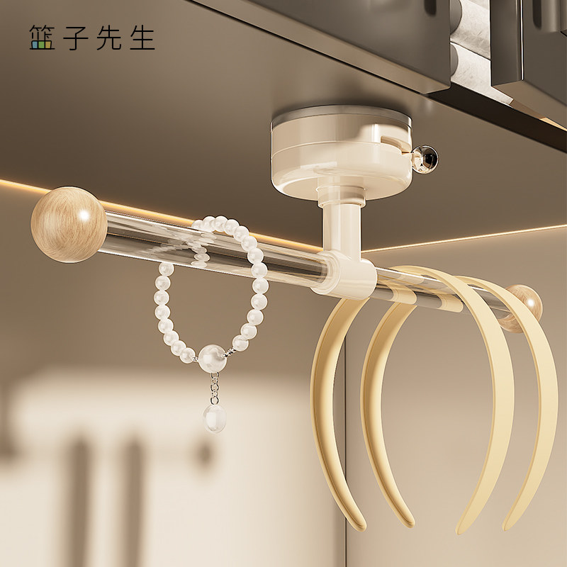 亚克力头绳挂钩免打孔浴室吸盘发箍挂勾卫生间壁挂皮筋发饰收纳架,收纳整理,挂钩/粘钩,淘宝优惠券,粉丝福利购,淘宝优惠卷
