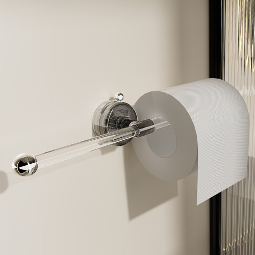 吸盘亚克力纸巾架卫生间免打孔