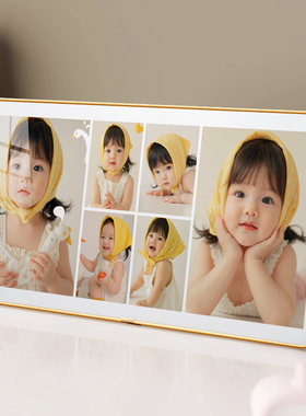 儿童照片定制相框摆台冲印婴儿相片制作相册宝宝满月周岁相框定制