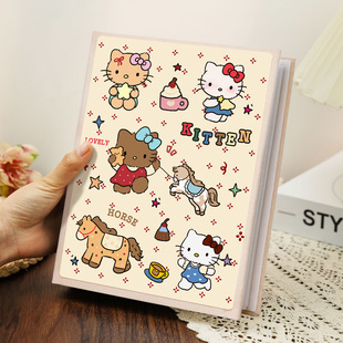 HelloKitty大容量拍立得相册家庭宝宝成长记录插页3456寸照片收纳