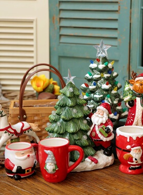 圣诞节送礼节日氛围餐厅客厅主题场景布置前台家居装饰桌面摆件