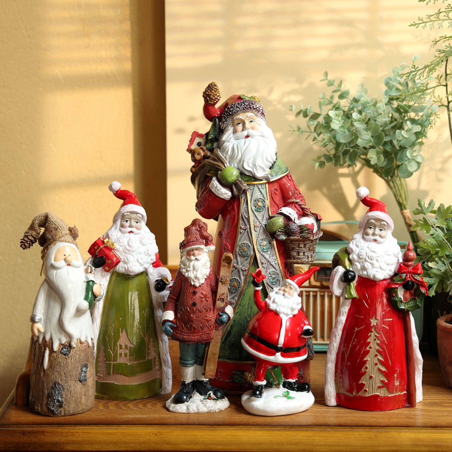 圣诞老人桌面摆件圣诞节氛围礼物