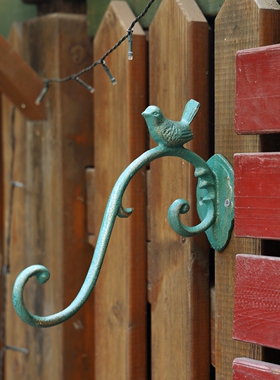 创意复古铁艺铸铁小鸟挂钩装饰