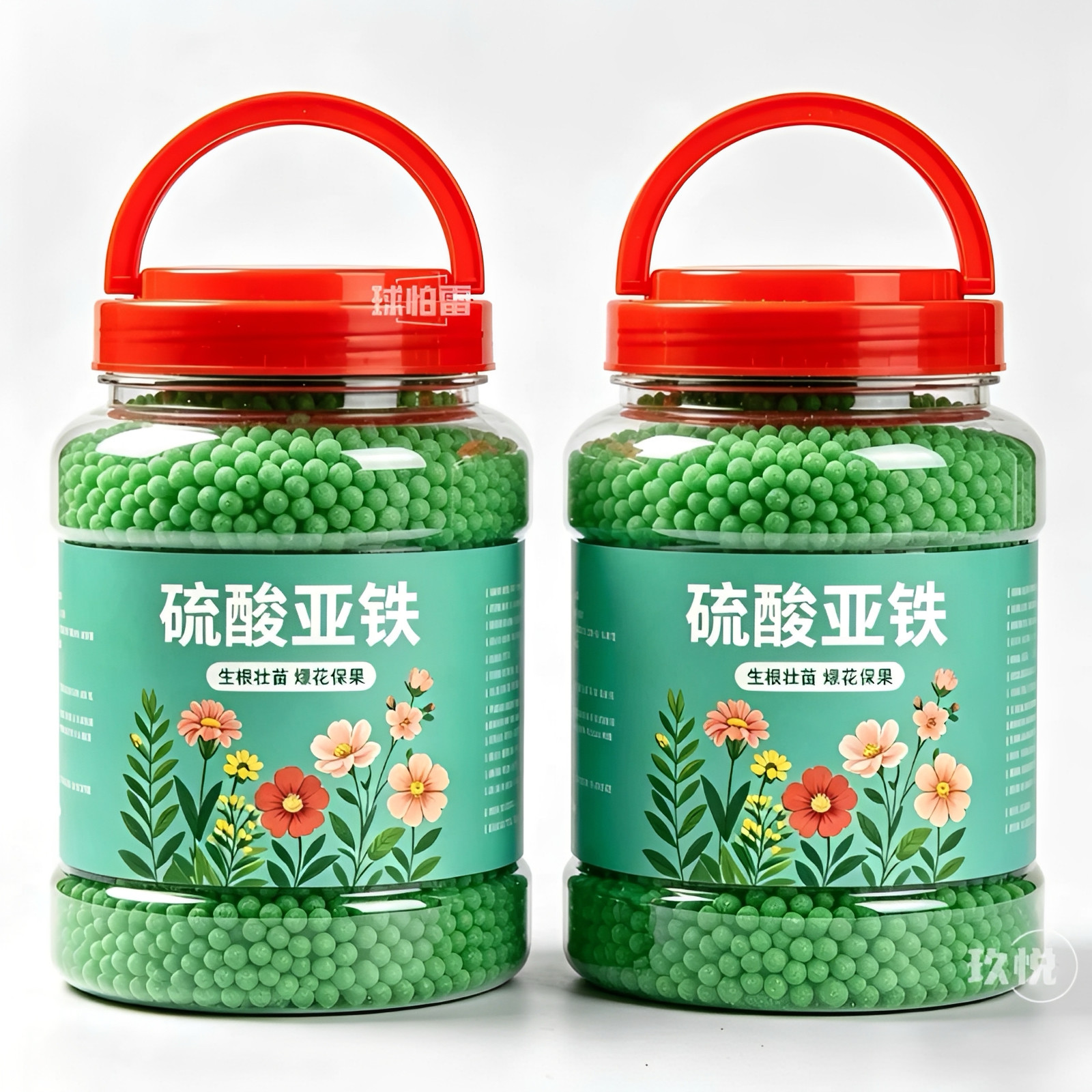 园艺硫酸亚铁水溶肥补铁养护花肥