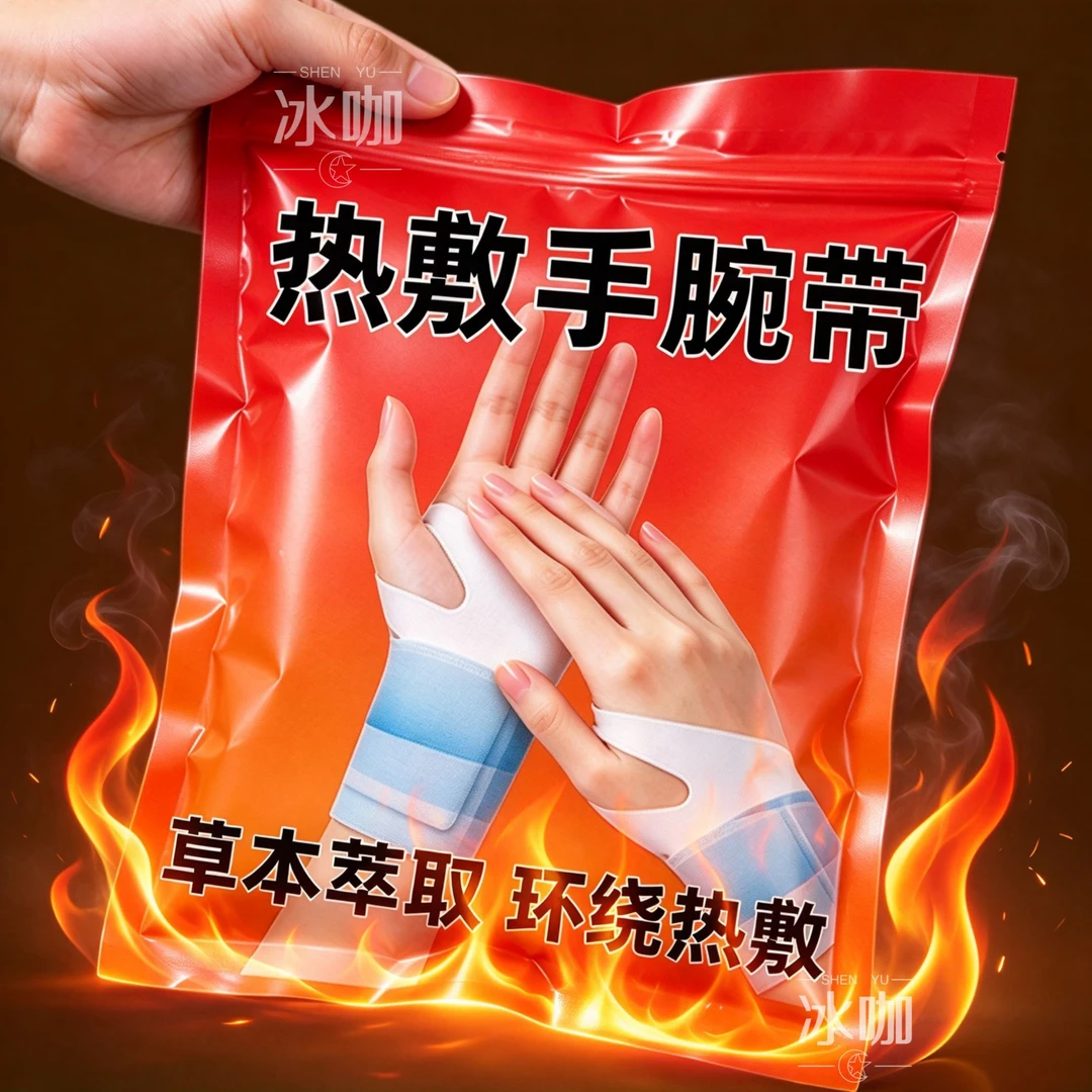 手腕蒸汽热敷贴暖贴护手腕加热套保暖手腕带腱鞘护腕绑带腕部防护