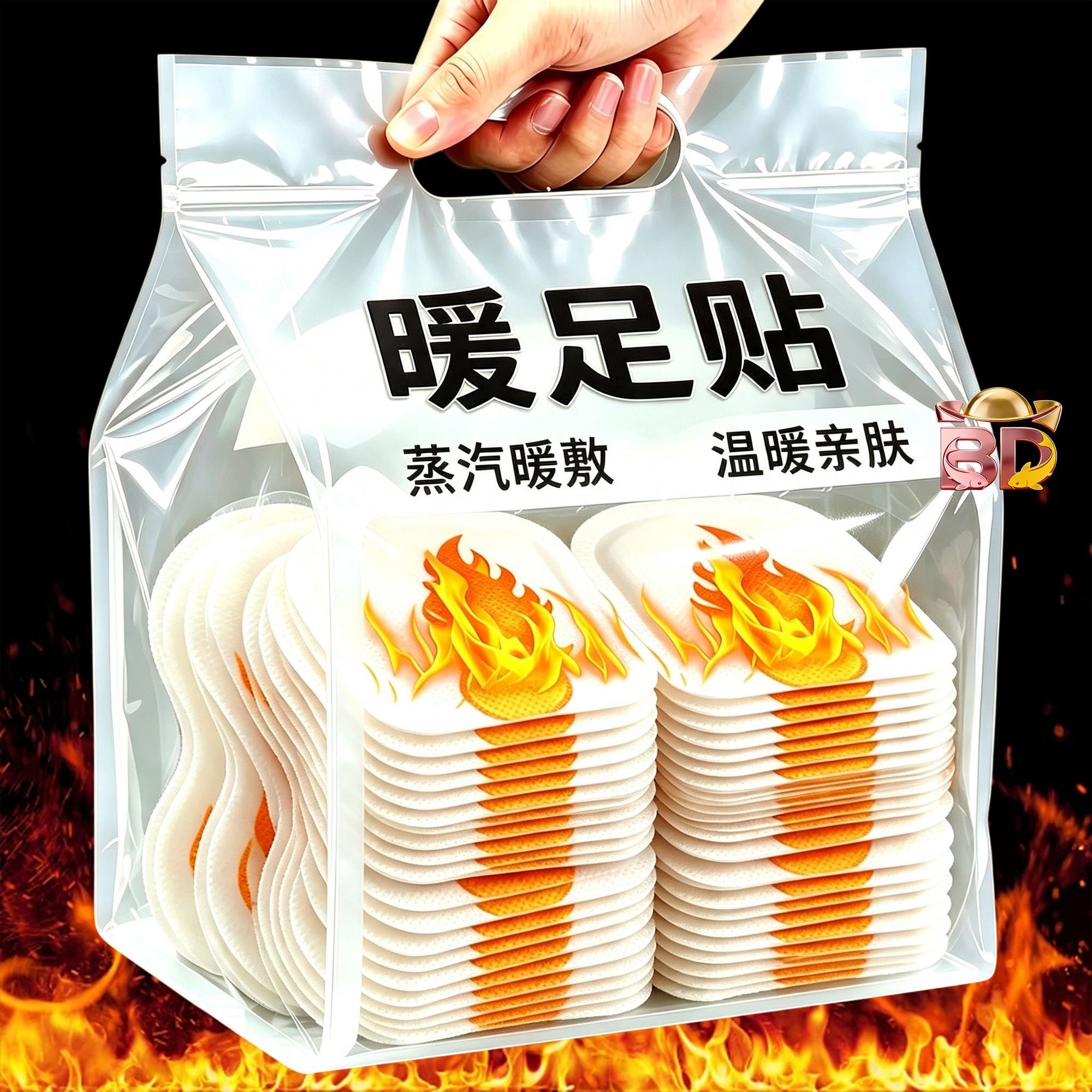 艾草生姜暖脚热贴自发热100片
