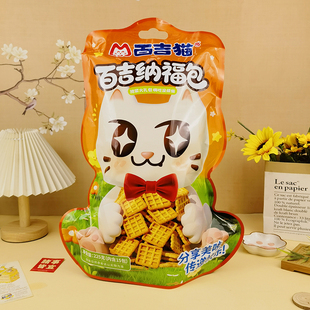 百吉猫百吉纳福包225g零食大礼包锅巴玉米脆片膨化食品小吃独立包