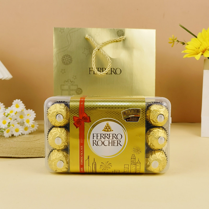 意大利费列罗T30榛果巧克力375g牛奶巧克力可可脂坚果巧克力零食