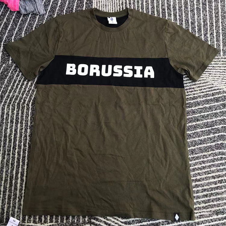 德甲门兴格拉德巴赫足球男女情侣款圆领球迷全棉运动休闲短袖tee