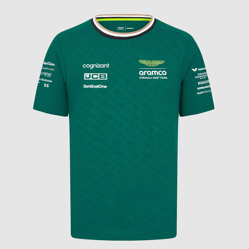 F1赛车Aston Martin阿斯顿马丁Alonso男女童中大儿童 圆领短袖T恤