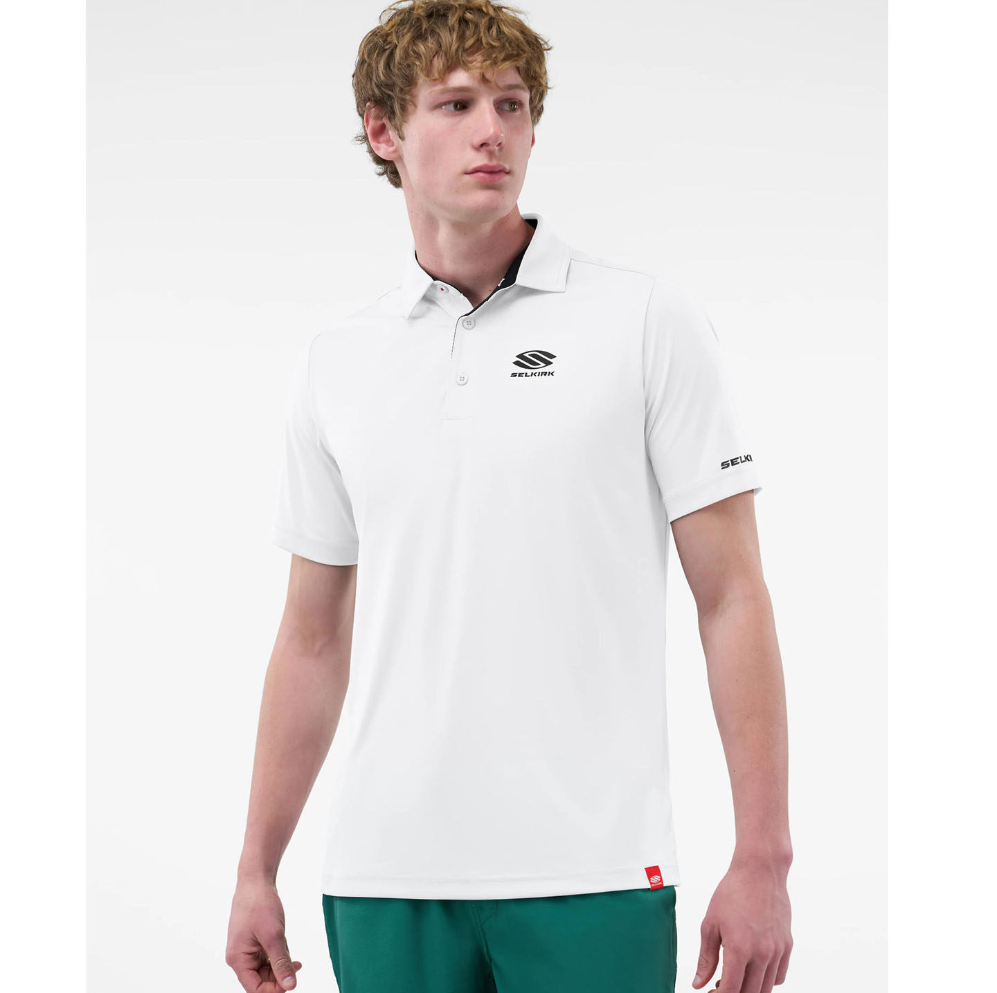 欧美男户外冰丝快干防紫外线UV短袖Pickleball 球专业翻领POLO衫