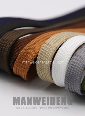 曼威登鞋带适配灰色574运动鞋扁鞋带997 999 996女男白色灰色鞋带