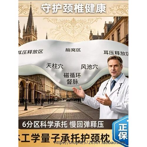 专柜量子承托护颈记忆枕