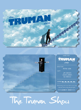 楚门的世界电影票根卡片装饰礼物纪念周边手帐自制书签周边胶片