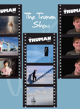 楚门的世界电影胶片卡片装饰书签纸礼物纪念周边半透明海报